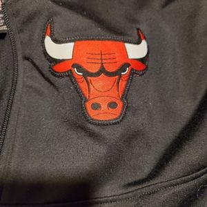 Addidas Chicago bulls black and red zip up jacket